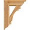 Ekena Millwork Merced Traditional Rough Sawn Bracket w/ Offset Brace, Western Red Cedar, 8"W x 24"D x 32"H BKT0806X24X32MRC01RWR - alternate 4